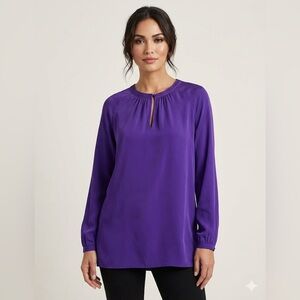 Ralph Lauren Vibrant Purple Blouse | Size Medium